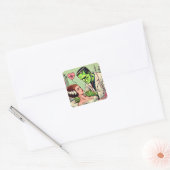 レトロモンスターラブ漫画 スクエアシール (封筒)