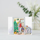 レトロモーミサキスをするタクロース シーズンポストカード (スタンド正面)