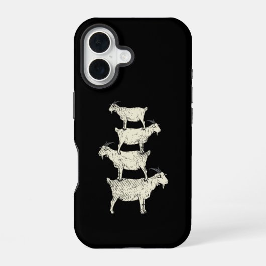 レトロヤギ iPhone 16ケース (裏面)