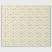 レトロヤングワイルドアンドスリー誕生日 ラッピングペーパー (フラット)