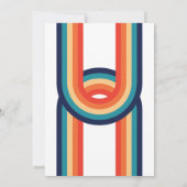 レトロヤングワイルドアンドスリー誕生日 招待状 (裏面)