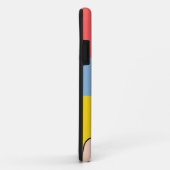 レトロユニークな女性カラフル色ブロックピンク Case-Mate iPhoneケース (裏面/右)