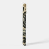 レトロユニークオートバイとギアの電話ケース iPhone 15ケース (右側面)