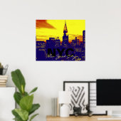 レトロユニークニューヨークシティ ポスター (ホームオフィス)