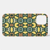レトロユニーク幾何学的パターン、ヴィンテージシーリング Case-Mate iPhoneケース (裏面 (横))