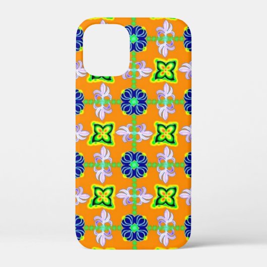 レトロユリと黄色のデイジー Case-Mate iPhoneケース (裏面)