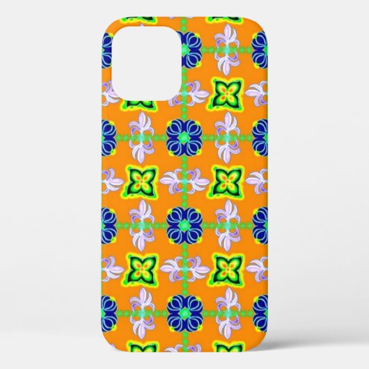 レトロユリと黄色のデイジー Case-Mate iPhoneケース (裏面)