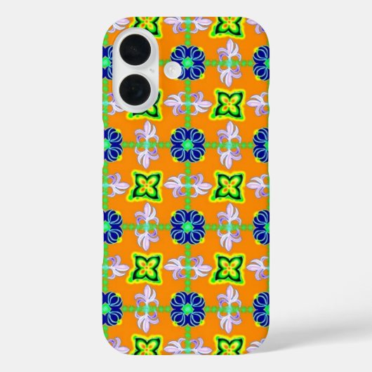 レトロユリと黄色のデイジー Case-Mate iPhoneケース (裏面)