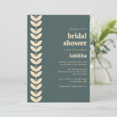 レトロユーカリブライダルシャワー 招待状 (スタンド正面)