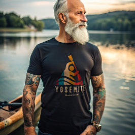 レトロヨセミテナショナルパークカヤック Tシャツ