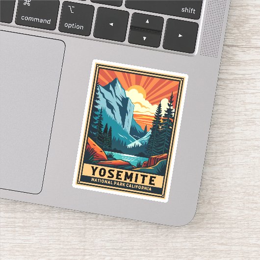 レトロヨセミテナショナルパークカリフォルニア シール (詳細)