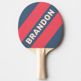 レトロヨットはっきりしたクストライプのラブ 卓球ラケット