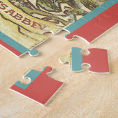 レトロヨークシャー鉄道観光客ガイドカバーアート ジグソーパズル (側面)