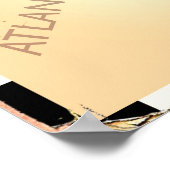 レトロヨーロッパの地図。 ポスター (角)