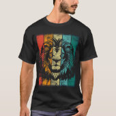 レトロライオン顔 Tシャツ (正面)