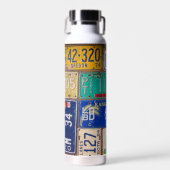 レトロライセンスプレート収集 ウォーターボトル (正面)