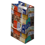 レトロライセンスプレート収集 スモールペーパーバッグ (裏面アングル)