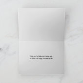 レトロライセンスプレート誕生日 カード (内部)