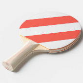 レトロライトスカイブルーはっきりしたストライプズ 卓球ラケット (正面アングル)