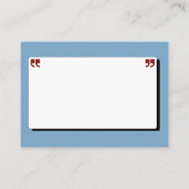 レトロライトブルーアドバイス&ウィッシュ卒業 エンクロージャーカード (裏面)