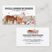 レトロライドクラブポニーフローラスモールホース 名刺 (正面/裏面)