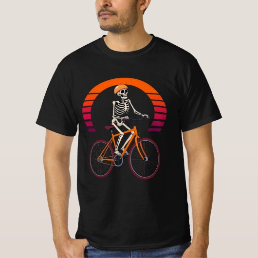 レトロライドスケルトン Tシャツ (正面)