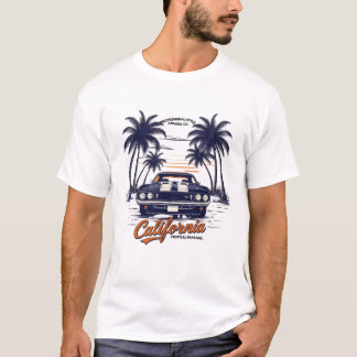 レトロライドヴィンテージカーTシャツ Tシャツ