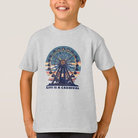 レトロライフはカーニバルキッズ Tシャツ (正面)