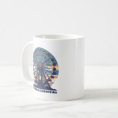 レトロライフはカーニバル コーヒーマグカップ (正面左)