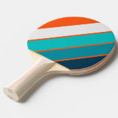 レトロライフガはっきりしたーストライプの 卓球ラケット (正面アングル)