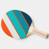 レトロライフガはっきりしたーストライプの 卓球ラケット (横)