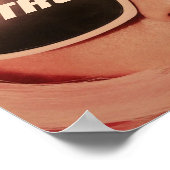 レトロライフスローガン80年代レトロファッションガール ポスター (角)