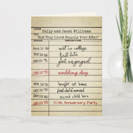 レトロライブラリカード50周年記念パーティー カード