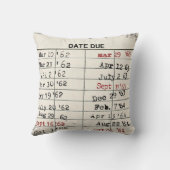 レトロライブラリカード クッション (裏面)