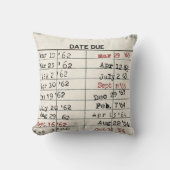 レトロライブラリカード クッション (正面)