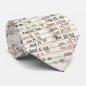 レトロライブラリカード ネクタイ (ロール)