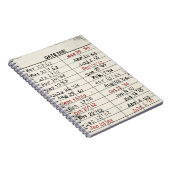 レトロライブラリカード ノートブック (右側)