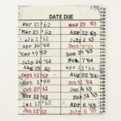 レトロライブラリカード プランナー手帳 (裏面)