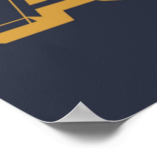 レトロライブ笑いラブ80sタイポグラフィ ポスター (角)