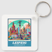 レトロライプツィヒスカイライン キーホルダー (裏面)