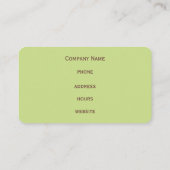 レトロライムサークル名刺 名刺 (裏面)