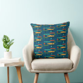 レトロラインと楕円 クッション (椅子)