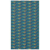 レトロラインと楕円 テーブルクロス (正面)