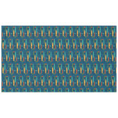 レトロラインと楕円 テーブルクロス (正面(横))