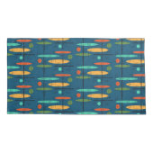 レトロラインと楕円 枕カバー (裏面-左)