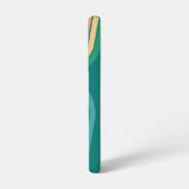 レトロラインアーチパステルレインボーカラー名前をカスタムする SAMSUNG GALAXYケース (左側面)