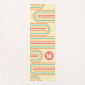 レトロラインアートアーチズモノグラム ヨガマット (正面)