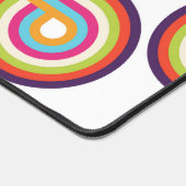 レトロラインアートドッグフォト デスクマット (コーナー)