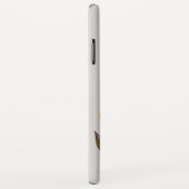 レトロラインアート黄色い花の個人名入り Case-Mate iPhoneケース (裏面/右)