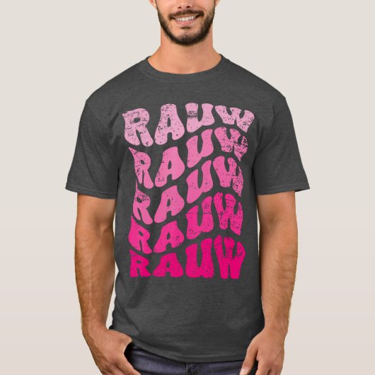 レトロラウウ 名前入りパーソナライズ ラウウ グルービー ヴィン Tシャツ (正面)